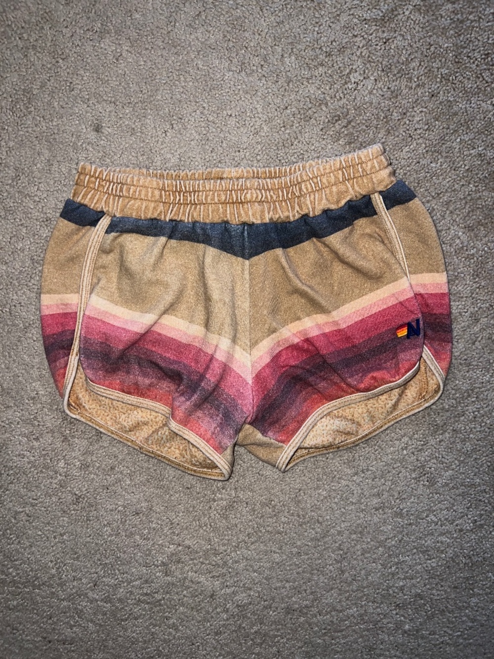 Aviator Nation Serape Jogger Shorts -Medium-